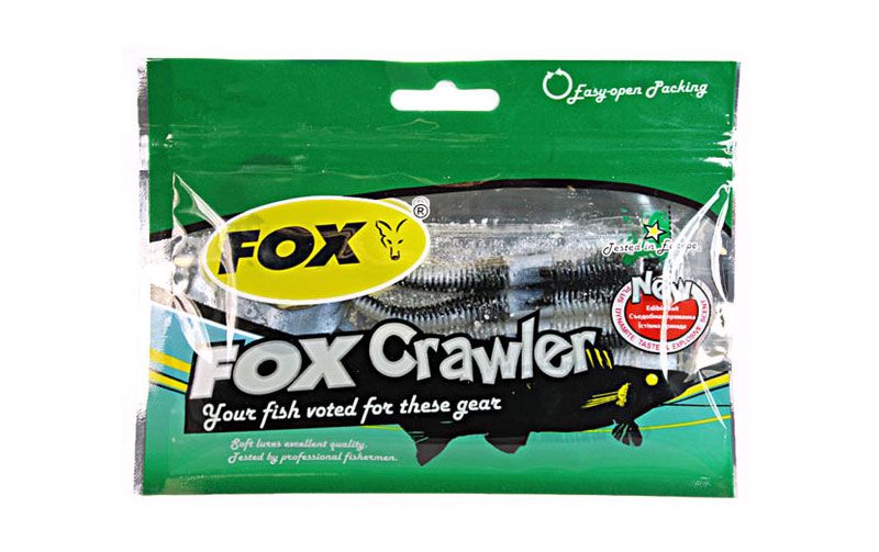 Silicone worm FOX 10cm Crawler #003 (sucker, lilac) (edible, 6 pcs) 5755 фото