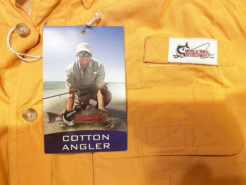 Сорочка World Wide Sportsman Fishing Shirt, L, 100% Cotton, Short Sleeve, Tangelo (помаранчевий) 235867 фото