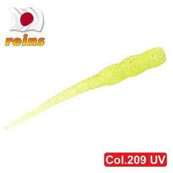 Silicone slug for micro jig Reins Aji Meat 1.8" #209 UV Setouchi Greenish (edible, 15 pcs) 8845 фото