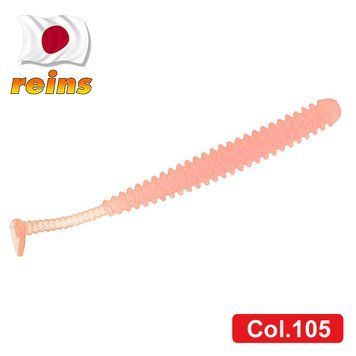 Силіконовий віброхвіст для мікроджига Reins Aji Adder Shad 2" #105 Glow Bubblegum (їстівний, 15шт) 6556 фото