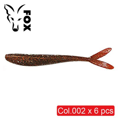 Silicone slug FOX 12cm Slug #002 (machine oil with glitter) (edible, 6 pcs) 8836 фото