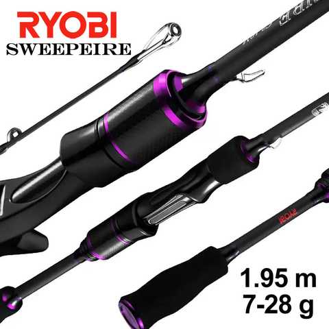 Купити Spinning rod RYOBI SWEEPEIRE 1.95m, 7-28g, 4 Section, Hi