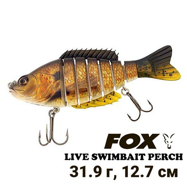 Composite wobbler FOX Live Swimbait Perch LSP12-461 5257 фото