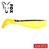 Silicone vibrating tail FOX 12cm Trapper #072 (black yellow) (1 piece) 9849 фото