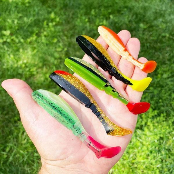 Silicone vibrating tail FOX 8cm Trapper #035 (raspberry) (1 piece) 260549 фото