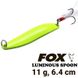 Колебалка FOX Luminous Spoon 11g. 267150 фото 1