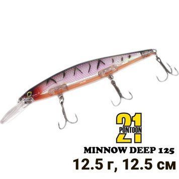 Wobbler Pontoon21 Minnow Deep 125 SS SR #13 9281 фото