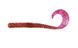 Silicone worm FOX 12cm Crawler #013 (sucker, lilac, red glitter) (edible, 6 pcs) 5771 фото 2