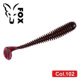 Silicone vibrating tail for microjig FOX 5cm Slink #102 (electric plum) (edible, 1 piece) 6827 фото