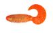 Силиконовый твистер для микроджига FOX 5,5см Fluffy #010 (orange gold) (съедобный, 8шт) 6569 фото 2