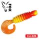 Силиконовый твистер для микроджига FOX 3,5см Krill #026 (red yellow) (съедобный, 10шт) 6563 фото 1
