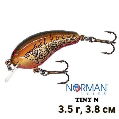 Wobbler Norman Lures Tiny N 38mm 3.5g TN-54 Spring Craw 9410 фото