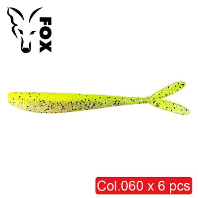 Силіконовий слаг FOX 12см Slug #060 (жовтий арлекін) (їстівний, 6шт) 8772 фото