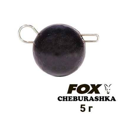Odważnik ołowiany "Cheburashka" FOX 5g czarny (1 szt.) 8577 фото