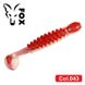 Silicone vibrating tail for microjig FOX 4cm Maggot #043 (red perlamutr) (edible, 10 pcs) 6596 фото 1