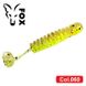 Silicone vibrating tail for microjig FOX 4cm Maggot #060 (yellow harlequin) (edible, 10 pcs) 6780 фото 1