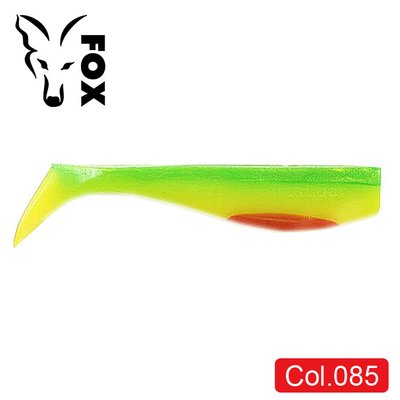 Silicone vibrating tail FOX 12cm Swimmer #085 (chartreuse lime red) (1 piece) 9873 фото