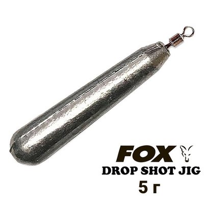 Peso de plomo "Drop-shot" FOX 5g con emerillón (1 pieza) 8635 фото