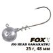 Lead Jig Head FOX corkscrew hook Gamakatsu #5/0 25g (1pz) 8540 фото 1