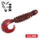 Silicone twister for microjig FOX 3.5cm Krill #008 (cherry, blue glitter) (edible, 10 pcs) 5969 фото 1