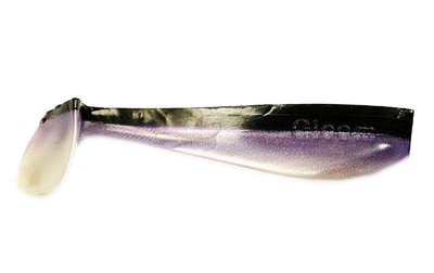 Silicone vibrating tail FOX 10cm Gloom #038 (black purple perlamutr) (1 piece) 260275 фото