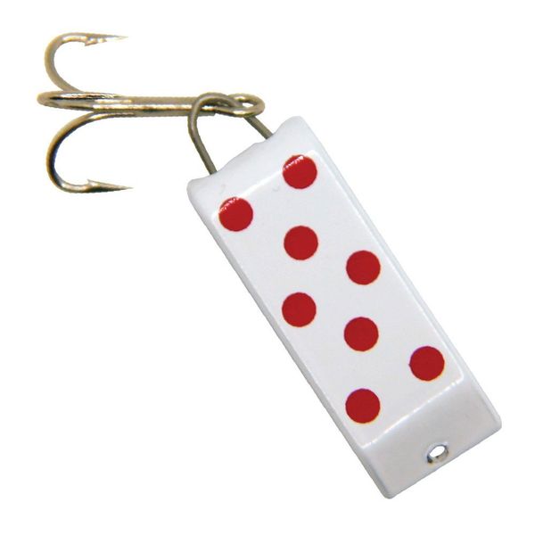 Блешня коливальна Jake's Lures Spin-A-Lure White/Red Dots 7605 фото