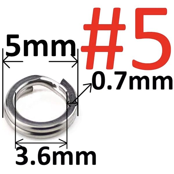Anillo enrollador FOX Split Ring #5 Ø5mm 11kg (1 pieza) 9882 фото