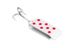 Cuchara oscilante Jake's Lures Spin-A-Lure White/Red Dots 7605 фото 2