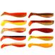 Set of silicone vibrating tails FOX 8cm Trapper Assorti #7 (edible, 10 pcs) 10481 фото 1