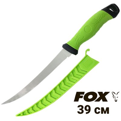 Nóż wędkarski do filetowania FOX PK-1067B z pochwą 7543 фото