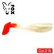 Silicone vibrating tail FOX 12cm Gloom #016 (white red perlamutr) (1 piece) 9840 фото 1