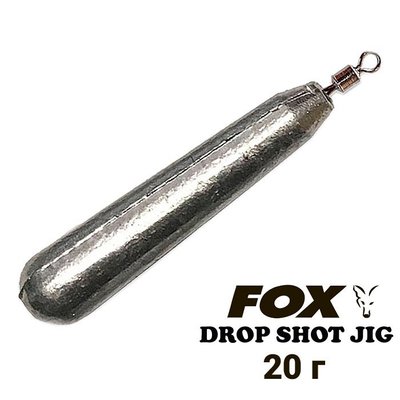 Peso de plomo "Drop-shot" FOX 20g con emerillón (1 pieza) 8647 фото