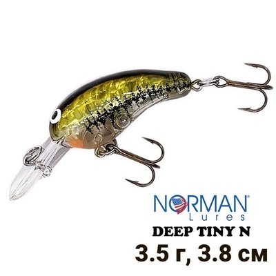 Воблер Norman Lures Deep Tiny N 38мм 3,5гр RDTN4-GRF Prism Bass 9427 фото