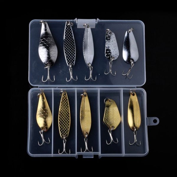 Set of oscillating spinners FOX Spoon Kit (10 pieces of bait + box) 9373 фото
