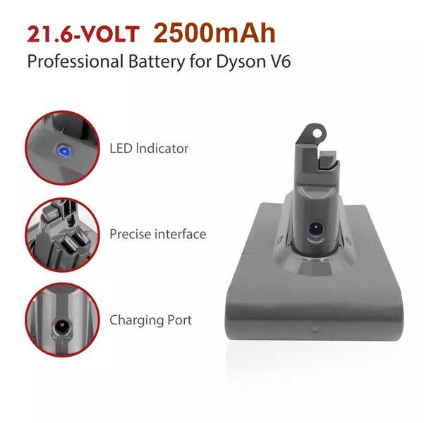 Batterie DC61/DC62, 2,5 Ah, 21,6 V, Li-ion pour Dyson V6 DC61 фото
