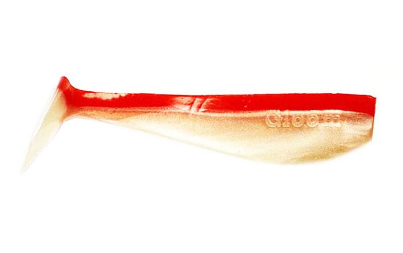 Silicone vibrating tail FOX 12cm Gloom #043 (red perlamutr) (1 piece) 9844 фото