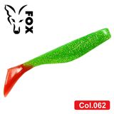 Силиконовый виброхвост FOX 9см Abyss #062 (green red) (1шт) 260042 фото