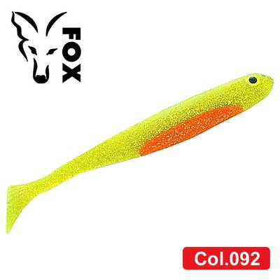 Silicone vibrating tail FOX 10cm Reaper #092 (orange lime) (1 piece) 7497 фото