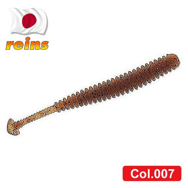 Силиконовый виброхвост Reins Aji Adder Shad 3" #007 Ebimiso SP (съедобный, 8шт) 6737 фото