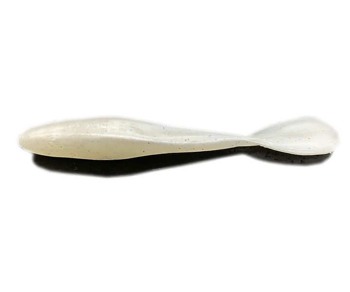 Silicone vibrating tail Gambler Flapp'n Shad 4" White Lightning (edible, 1 piece) 8916 фото