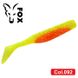 Silicone vibrating tail FOX 9cm Abyss #092 (orange lime) (1 piece) 7371 фото 1