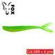 Силіконовий слаг FOX 12см Slug #088 (bright green) (їстівний, 6шт) 8815 фото 1