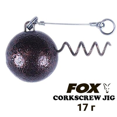 Lead Jig Head FOX corkscrew ball 17g (1stk) 269556 фото