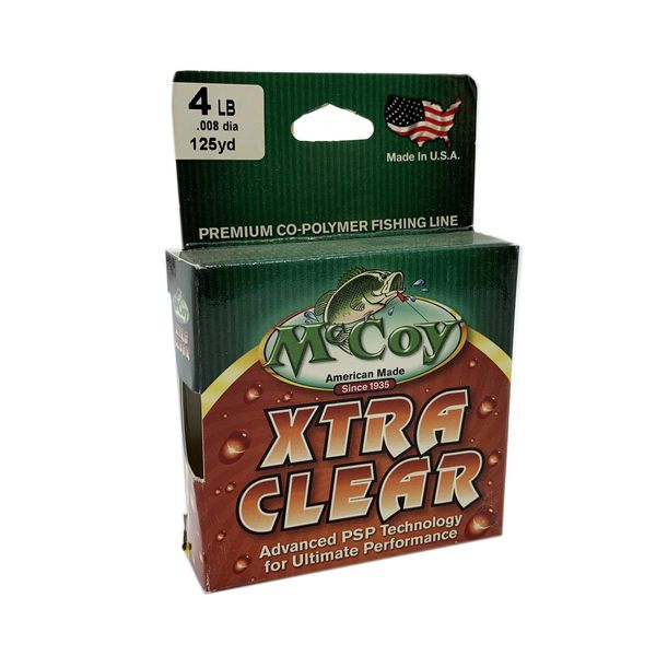 Monofilament line McCoy Xtra Clear 4lb 114m 0.20mm DIA.0.008 6863 фото