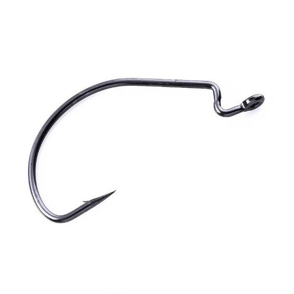 Офсетний гачок FOX Worm Offset Hook OEM #4 чорний (1шт) Offset4OEM фото