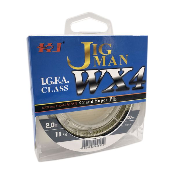 Cord JIG Man Wx4 100m #2.0 11kg green 7999 фото