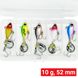 Set of tail spinners FOX TURBO Tail Spinner Kit 10g (5 pieces of bait + box) FXTRBTLSPNNRKT10-5 фото 1