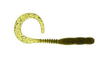 Silicone twister Reins Curly Curly 4" #001 Watermelon Seed (edible, 15 pcs) 6484 фото