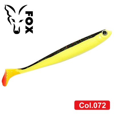 Silicone vibrating tail FOX 10cm Reaper #072 (black yellow) (1 piece) 7463 фото