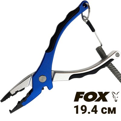 Herramienta de pesca FOX FG-1039 (azul) + estuche + mosquetón 7555 фото
